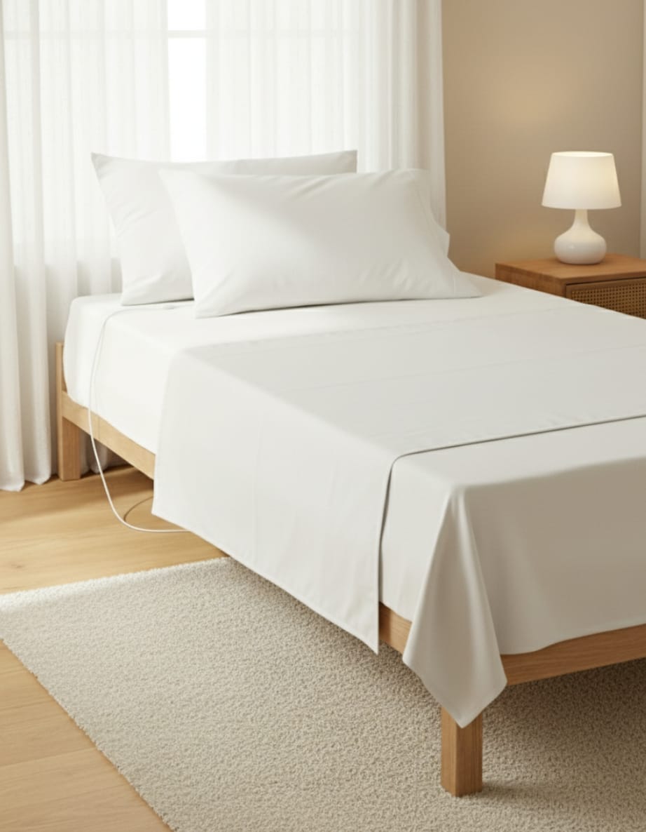 LUNA SLEEP COTTON SHEET -FLAT