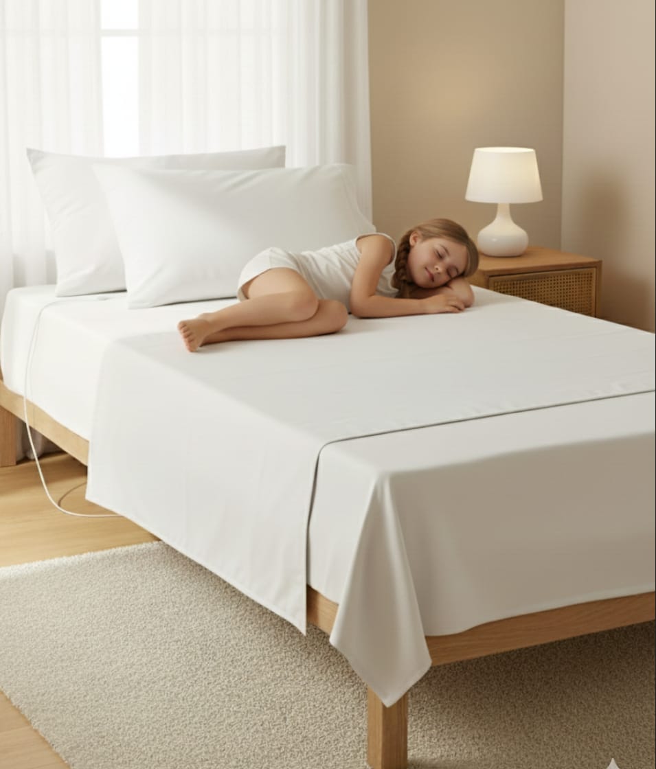 LUNA SLEEP COTTON SHEET -FLAT